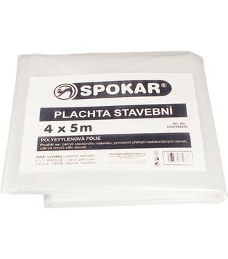 Spokar plachta stavebná 5x6m 100my
