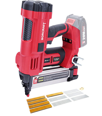 Sponkovačka Worcraft CNS-S20LiB ShareSYS, 20V Li-Ion, s reguláciou, sponky U + klince T