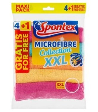 Spontex Microfibre Utierky XXL 4+1ks