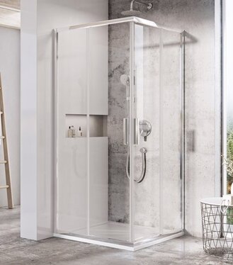 Sprchovací kút Blix Slim BLSRV2 BLSRV2 80, lesk+transparent