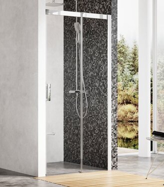 Sprchové dvere dvojdielne MSD2 110 L, biela+transparent