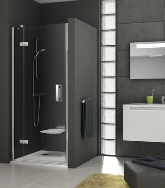 Sprchové dvere dvojdielne SMSD2 110 B-L, lesk/chróm+transparent