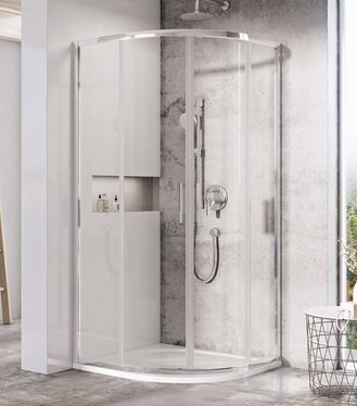 Sprchový kút Blix Slim BLSCP4 BLSCP4 80x80, lesk+transparent