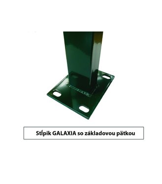 Stĺpik GALAXIA 60x40x1.50x1200 s pätkou/ZN+PVC6005