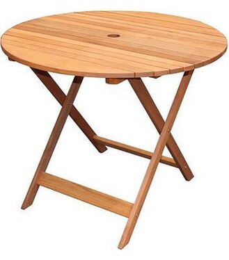 Stôl LEQ SVENDBORG 90x90x72cm drevený okruhly