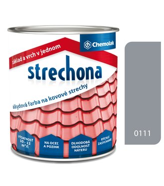 Strechona - Farba na strechy 0111 šedá 4l