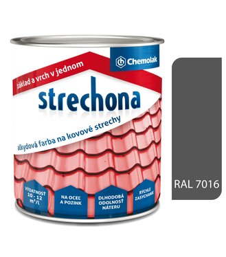 Strechona - Farba na strechy 1805/RAL7016 antracit 2l