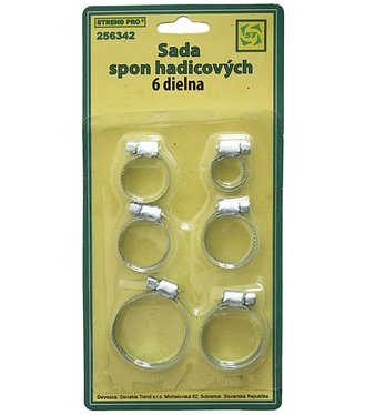Strend Pro HC605 sada spon na hadicu 6 dielna