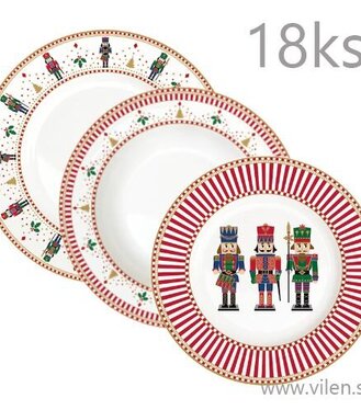 Súprava tanierová Nutcracker 18ks