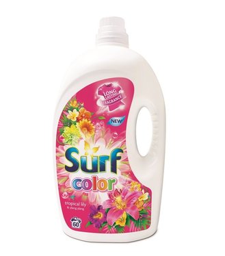 Surf Tropical Lily & Ylang Ylang Color, Prací gélový prostriedok na farebnú bielizeň 60 praní, 3l