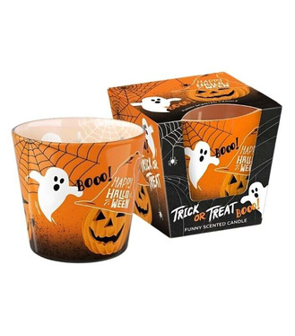 Sviečka v skle Halloween vonná 115g