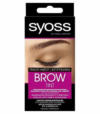 Syoss Brow Tint 17ml tmavohnedá,dhotrvajúca farba na obočie