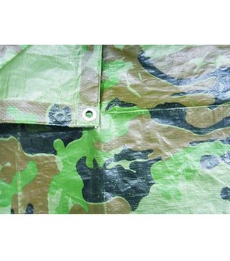 Tarpaulin Khaki Plachta 3x4m, 80g/m, prekrývacia, oliva/kamufláž