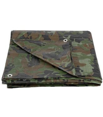Tarpaulin Khaki plachta 4,0x5,0 m, 80 g/m prekrývacia oliva/kamufláž