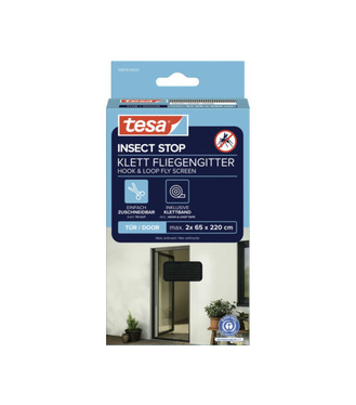 tesa® Insect Stop Sieť na suchý zips proti hmyzu STANDARD do dverí 2x0,65x2,2m antracit