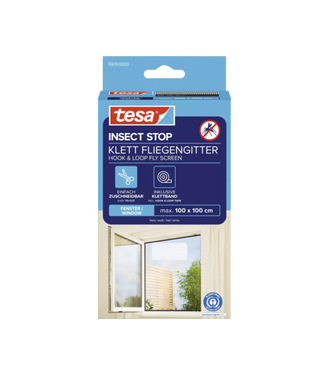 tesa® Insect Stop Sieť na suchý zips proti hmyzu STANDARD do okien 1,1x1,3m biela