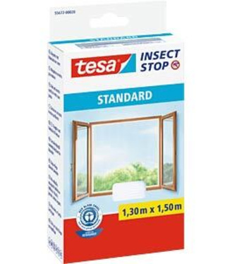 tesa® Insect Stop Sieť na suchý zips proti hmyzu STANDARD do okien 1,3x1,5m biela