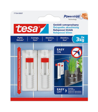 tesa® Nastaviteľný nalepovací klinec na dlaždice a kov 3kg