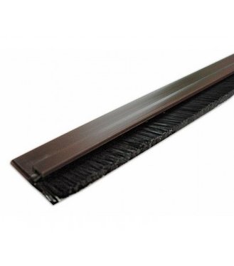 Tesniaca PVC lišta s kefkou hnedá 100cm