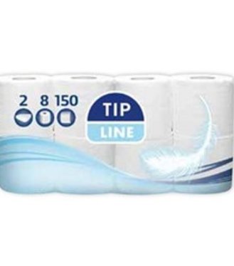 Tip Line Toaletný papier 150 útržkov 2-vrstvový 8ks