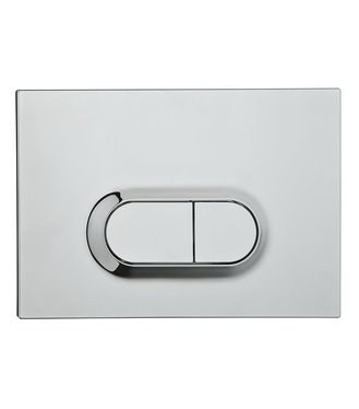 Tlacitko Loop O ABS dvojit. splachovanie chróm 740-0580
