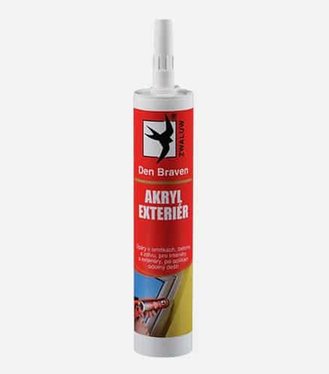 Tmel akrylový šedý Exteriér 310ml