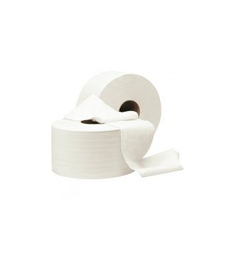 Toaletný papier Jumbo biely 2-vrstvový priemer 19cm