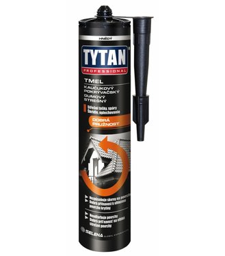 Tytan Pokrývačský tmel čierny - jednozložkový bitumén-kaučukový tmel 310ml