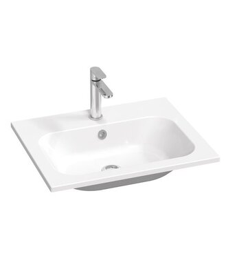 Umývadlo Chrome Slim 60, s otvorom pre batériu, s prepadom