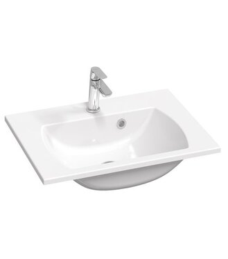 Umývadlo Classic Slim 70, s otvorom pre batériu, s prepadom