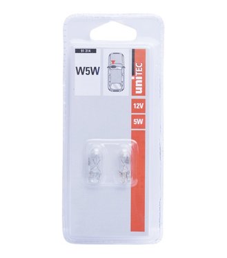 Unitec Žiarovka celosklenená, 91314 12V 5W 2ks