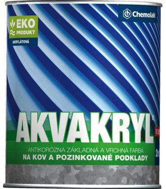 V2053 Akvakryl 0840 červenohnedá 12kg - základná a vrchná matná akrylátova farba na kov