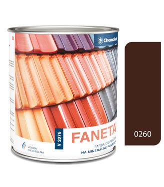V2076 Faneta 0260 hnedá, Farba na eternitové a škridlové strechy 6kg