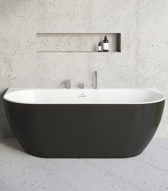 Vaňa Freedom W 1660x800 voľne stojaca,snehobiela/čierna