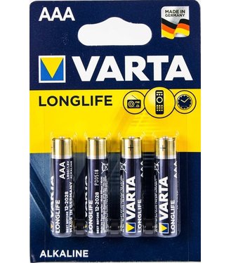 Varta Longlife LR03 alkalická batéria 4ks