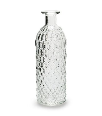 Váza fľaša hudson číra 26x9cm