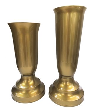 Váza kalich vysoký zlatý záťažový 27cm