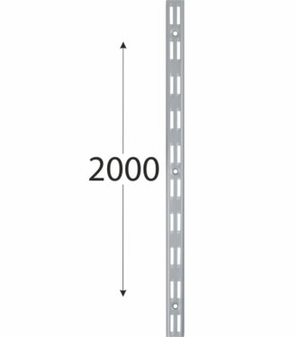Velano WLD Konzola dvojitá lišta nosná 2000mm šedá