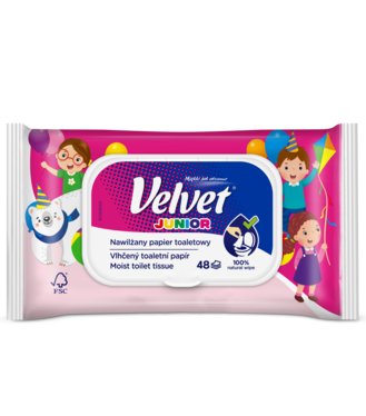 Velvet Vlhčený toaletný papier Junior 48ks