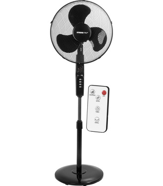 Ventilátor Strend Pro, stojanový, s diaľkovým ovládaním, 40 cm, 45 W ,čierna