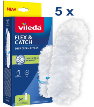 Vileda náhradná hlavica k prachovke Flex&Catch 5ks