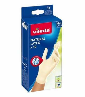 Vileda Natural Latex rukavice M/L 10ks