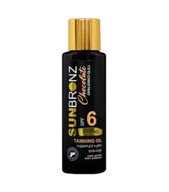 VIVACO Opaľovací olej SPF 6 CHOCOLATE s trblietavým efektom 100ml