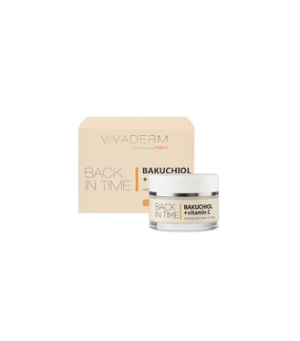 Vivaderm denný pleťový krém BAKUCHIOL + vitamín C 50ml BACK IN TIME