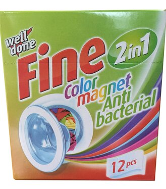 WellDone Fine Obrúsky pohlcujúce farbu antibakteriálne Color Magnet 12ks