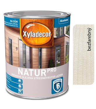 Xyladecor Natur Pro bezfarebný 2,5l -  olejová strednovrstvá lazúra