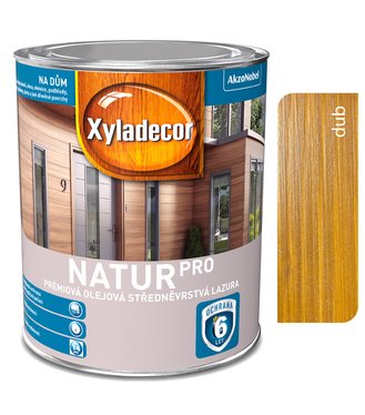 Xyladecor Natur Pro dub 0,75l -  olejová strednovrstvá lazúra