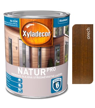 Xyladecor Natur Pro orech 2,5l -  olejová strednovrstvá lazúra