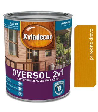 Xyladecor Silnovrstvá lazúra oversol 2v1 Prírodné drevo 2, 5l
