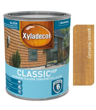 Xyladecor Tenkovrstvá lazúra classic HP červený smrek 0,75l